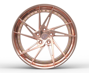 Ruedas forjadas personalizadas PQ, cepillo de pulido plateado, aleación de 2 piezas, ruedas de coche de pasajeros de 18 pulgadas <span class=keywords><strong>5</strong></span>*112 para Lamborghini <span class=keywords><strong>Diablo</strong></span> - Product Image 5