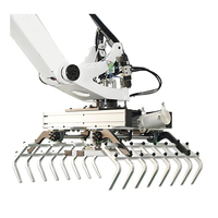 Kolaborasi cerdas Robot otomatis palletisasi kemasan robotik lengan pneumatik Clamper Palletizer otomatis mudah digunakan