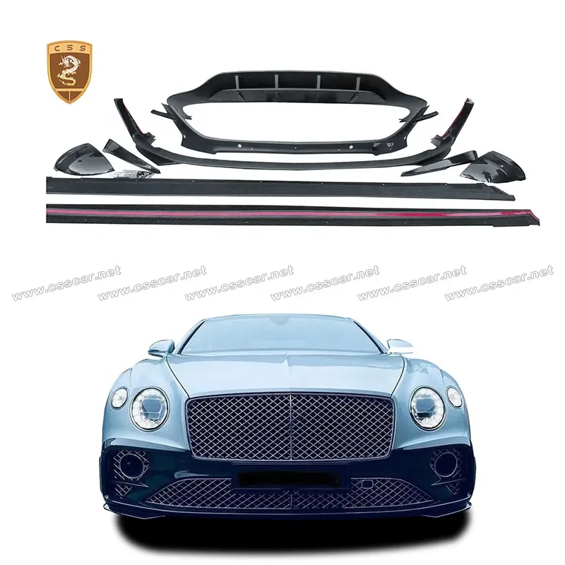 Conjunto de acessórios para carro, upgrade para msy style body kit para benley continental gt 2022 difusor de automóveis