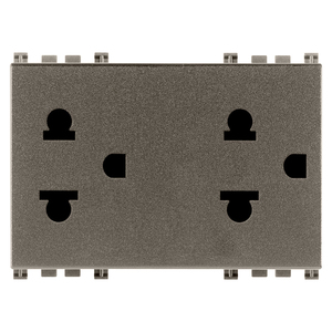 เต้ารับไฟฟ้าแบบคู่ Sicury 2P+T 16A ปลั๊กโลหะมาตรฐานอเมริกาและยุโรป - Product Image 1