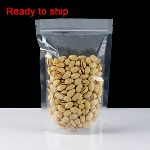 Ready zu schiff geruch beweis transparente stand up mäppchen/klar zip-lock kunststoff mylar tasche für snack verpackung
