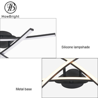 Nouvelle Arrivée 18W Moderne Minimaliste LED Plafonnier Dimmable Lustre pour Chambre Salle À Manger Creative Intérieur Salon AC