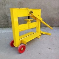 Machine à découper les briques de ciment portable, outil de construction manuel à économie d'effort avec moteur 3 kW, facile à utiliser pour les pavés