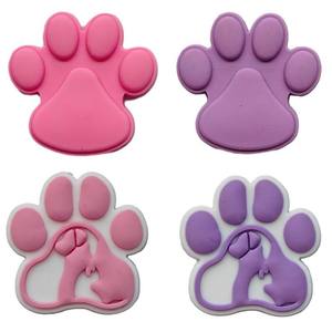 रंगीन pvc पालतू पाव जूते के चारपाई चमकदार पाव प्रिंट डिजाइन डिय सहायक उपकरण ऊपरी पशु प्रेमी जूते सजाते हैं - Product Image 3