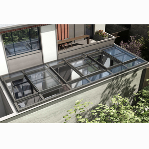 Fenêtre <span class=keywords><strong>de</strong></span> <span class=keywords><strong>toit</strong></span> coulissante verticale électrique en alliage d'aluminium étanche à haute étanchéité pour escalier et <span class=keywords><strong>toit</strong></span> plat - Product Image 2
