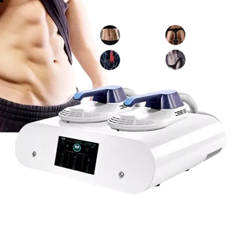 2024 Portable EMS 15 Slimming 2 Handle Ems Body Muscle Stimulator Sculpt Machine