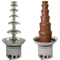 LST वाणिज्यिक और घर में इस्तेमाल किया 3-7 परतों चॉकलेट झरना फव्वारा मशीन चॉकलेट fondue मशीन