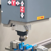 Máquina CNC Inteligente Conectada para Bisagras de Aluminio, para Ventanas y Puertas, con Bisagras Ocultas y Expuestas, Multifunción, para Perforación y Fresado