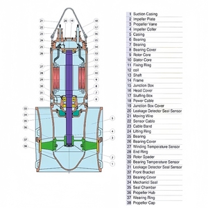 Axial Flow Tubular Impeller Pond Submersible Sump <b>Water</b> Booster <b>Pumps</b> - Product Image 6