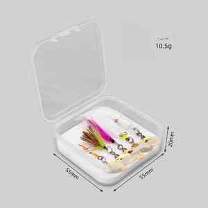 SNEDA Lot de 5 leurres de pêche à la mouche en PVC | Nymphes d'insectes réalistes avec hameçons pour la perche de brochet et la carpe - Product Image 6