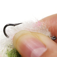 Finesse Pengganti Umpan Pancing Ikan Artifisal, Trout Streamer Umpan Pancing Kait Ganda Pengganti Permainan Memancing Air Asin
