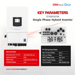 Inversor Híbrido <span class=keywords><strong>DEYE</strong></span> 10KW <span class=keywords><strong>SUN</strong></span>-<span class=keywords><strong>10K</strong></span>-SG06LP1-EU-CM3 Monofásico LV, Inversor Híbrido de 10kW 3MPPT para el Hogar, Entrega Rápida, Buen Precio - Product Image 5
