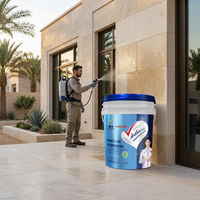 Vernis de protection anti-pollution en cristal de silicium inorganique pour façade d'hôtel et de villa au Golfe du Moyen-Orient