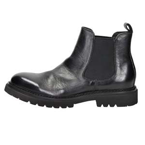 Bottes mi-mollet pour homme Amerigo Vespucci AV251 en cuir noir style Chelsea pour le travail - Product Image 1
