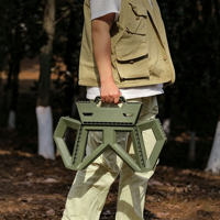 Tabouret pliant portable léger en ABS pour l'extérieur, idéal pour le camping, la pêche, les pique-niques, la plage, la maison et le changement de chaussures