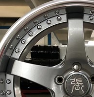 Pengzhen Rims dua potong roda mobil palsu BMW, velg mobil tempa logam paduan Aluminium 5x120 18 19 20 21 22 inci