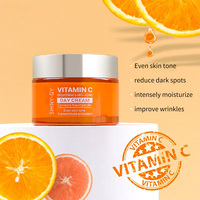 Crème pour le visage à la vitamine C hydratante anti-âge éclaircissante de marque privée pour les taches sombres de la peau