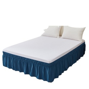 Washable <strong>Single</strong> Queen King Size <strong>Bed</strong> <strong>Sheets</strong> with Elastic Belt Solid Pattern Home and Hotel <strong>Bed</strong> Skirt Cover - Product Image 5