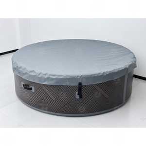<span class=keywords><strong>Jacuzzi</strong></span> Inflable Portátil de <span class=keywords><strong>Madera</strong></span>, Bañeras de Hidromasaje y Saunas, Masaje con Burbujas de Aire, Interior/<span class=keywords><strong>Exterior</strong></span>, Villa/Cabaña, Accesorios Completos - Product Image 5