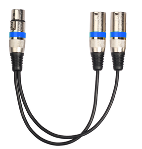0.<span class=keywords><strong>3</strong></span>米彩色XLR <span class=keywords><strong>3</strong></span>针公到<span class=keywords><strong>2</strong></span> XLR母连接器麦克风延长线Y分离器电缆适配器线 - Product Image 4