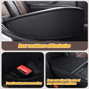 Housse de siège de voiture en cuir Nappa de luxe, ensemble complet pour 5 sièges, coussin imperméable, accessoires de protection, style sportif, multi - Product Image 4
