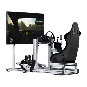ขาตั้งเกมแข่งรถแบบปรับได้สองตำแหน่งนั่ง DIY รุ่น 4080 อลูมิเนียม Sim Rig Racing Cockpit F Lite - Product Image 1