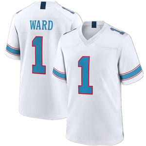 Maillot de football à manches courtes 100 % polyester imprimé par transfert thermique # 1 Ward # 98 Simmons Factory Wholesale Unisex - Product Image 2
