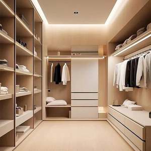 Armario de Estilo Italiano Personalizado a Precio de Fábrica, Armario Abierto Moderno de Madera de Lujo, Proveedor de Armarios - Product Image 2