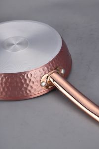 Hiện đại cổ điển búa cảm ứng tương thích không dính sâu saute Pan nhà máy của kim loại đồ nấu nướng với Glass Bìa - Product Image 6