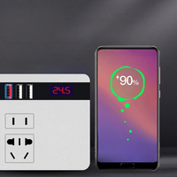Chargeur rapide universel pour véhicule 12V/24V vers 110V/220V, transformateur de tension multifonction, écran LCD, basse tension