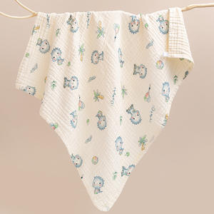 Écologique Six Couches Coton Serviette <span class=keywords><strong>De</strong></span> Bain Pour Enfants Dessin Animé Mignon Bébé Gaze Serviette Mousseline Swaddle Couverture - Product Image 5