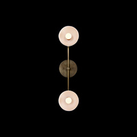 Lámparas de Techo y Apliques de Pared XZ America, Estilo Vintage Retro, Decorativas para Interiores, Diseño Desestructurado Oscuro, Latón Envejecido, LED, 2 Apliques