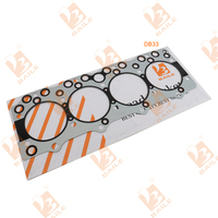 Kit de reconstruction de révision pour moteur Doosan Daewoo DB33 DB33A chariot élévateur 20S D30S D25 pièces de machines