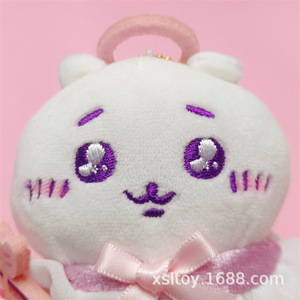 Lindo Peluche de Oso Ángel Diablo Autoironista, Relleno de Algodón PP, Colgante de Estilo Japonés, Dibujos Animados Jiyka <span class=keywords><strong>Wow</strong></span> Small Eight Usaki, Hecho en China - Product Image 4
