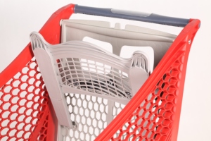 Highbright Durable Plastic Shopping Trolley for Supermarket & Retail Stores - Product Image 5