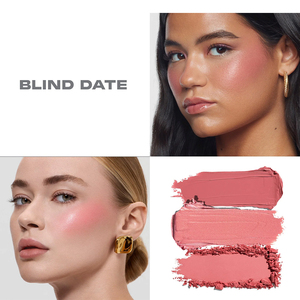 Hot Luxury vàng 7 sắc thái Mới Màu Hồng kem bột Blush biểu tượng tùy chỉnh dài mặc matte & Dewy kết thúc sôi động màu xanh màu hồng 2 trong 1 Blush - Product Image 2