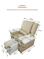 Chaise de spa pour les pieds professionnelle, chaise de massage électrique inclinable, chaise de manucure et pédicure avec bassin de bain pour les pieds amovible