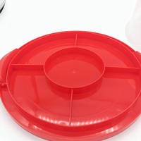 Boîte à gâteau ronde et transparente, de haute qualité, avec couvercle, poignée en plastique
