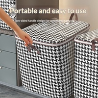 Organisateur de vêtements portable en tissu non tissé, sac de rangement pour couettes anti-humidité, grande capacité, pour la maison et le dortoir