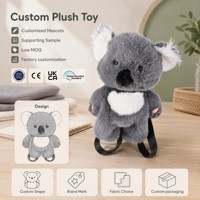 Sac à dos en peluche Offre Spéciale Adorable Koala Sac à dos en peluche Animaux Koala réalistes Doux en peluche Personnaliser Koala Sac à dos pour les enfants