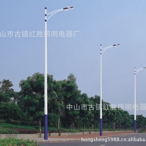 เสาไฟถนนแบบแขนเดี่ยว 3-12 เมตร เหล็กชุบสังกะสี ทนทาน - Product Image 2