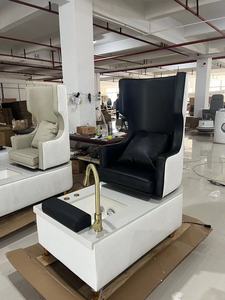 Sillón de Pedicura y Masaje Ajustable de Cuero Negro Moderno, Estilo 2025, Gran Venta, para Barbería, con Garantía de 10 Años - Product Image 5