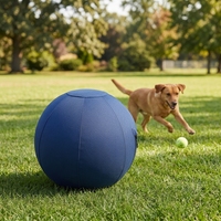Jouet pour animaux de compagnie, grande balle durable, gonflable, douce, balle de yoga personnalisée avec intérieur de 25" 27" pour les jeux interactifs amusants en plein air pour chiens