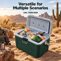Porte-boissons isotherme 16QT, design résistant aux chocs avec cordon de couvercle, pour la pêche, le camping, fabricant ODM