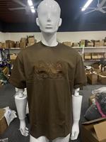 T-shirts pour hommes avec broderie de logo personnalisé, col rond, impression multicolore, t-shirt uni, vente en gros, streetwear pour hommes