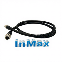 Cable Ethernet M12 con funda trenzada de filamento plano de nailon serie X-Coded del fabricante InMax para una conectividad de red fiable