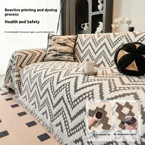 Funda de Sofá Moderna, Geométrica, Lavable, Simple, Premium, <span class=keywords><strong>para</strong></span> Invierno, Universal, Antideslizante, Resistente a la Suciedad, Material Chenilla - Product Image 4