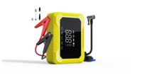 Démarreur de Voiture 4-en-1 IBD avec Gonfleur de Pneus Tout Métal 150 PSI, Pompe à Air, Batterie 8000 mAh, Lumière LED, Type-C QC3.0, Démarrage Rapide