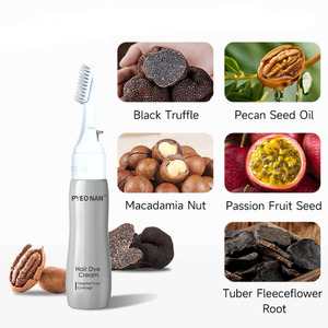 Tinte para el Cabello sin Amoníaco en Tubo, Cobertura Múltiple de Canas, Crema Colorante para el Cabello, Tinte Permanente Negro para Hombres y Mujeres, Venta al por Mayor - Product Image 3