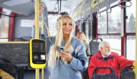 Terminal de paiement mobile pour bus, système de validation des billets de transport en bus, avec lecteur de code QR, Magnetic North M10P
